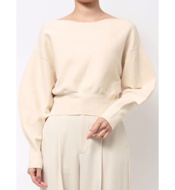 LAGUNAMOON「ウエストリブボートネックニット」|ニット・セーター|