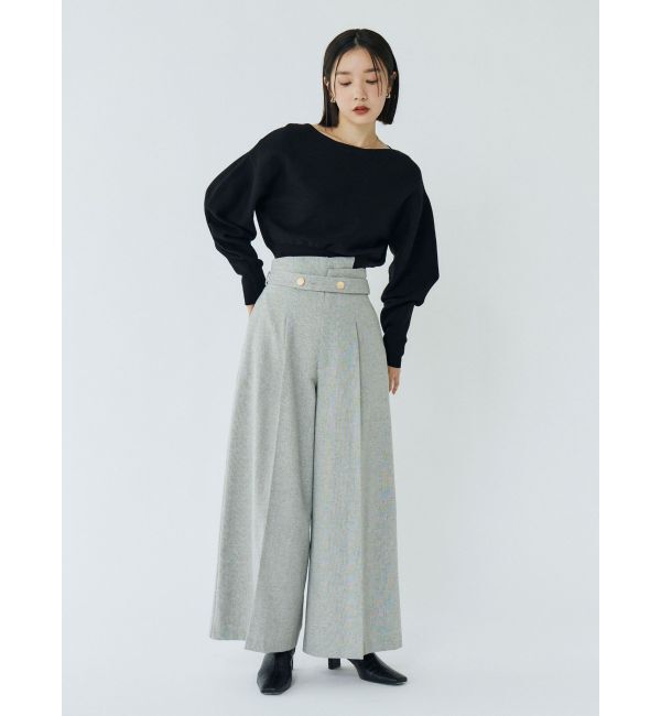 LAGUNAMOON「ウエストリブボートネックニット」|ニット・セーター|