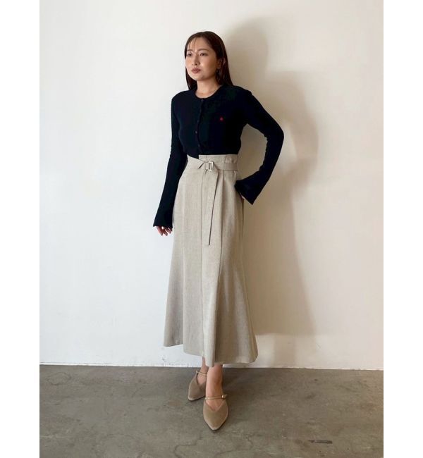 LAGUNAMOON「ネップツイードラペルマーメイドスカート」|スカート|