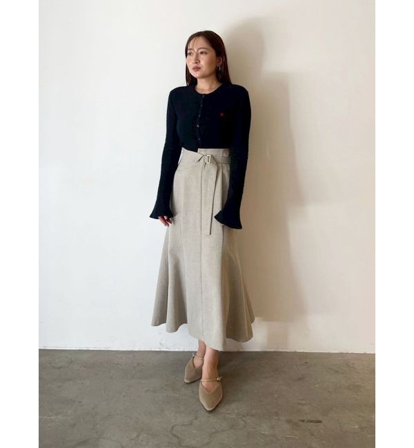 LAGUNAMOON「ネップツイードラペルマーメイドスカート」|スカート|