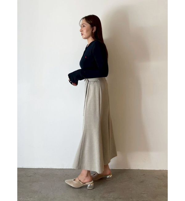 LAGUNAMOON「ネップツイードラペルマーメイドスカート」|スカート|