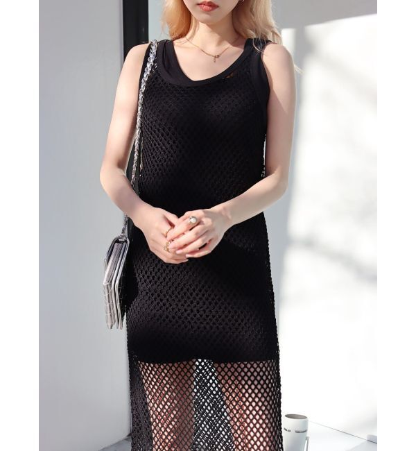 EVRIS「メッシュロングワンピース」|ワンピース|