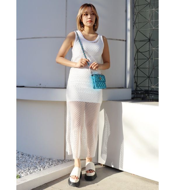 EVRIS「メッシュロングワンピース」|ワンピース|
