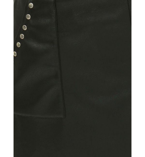 EVRIS「フェイクレザースタッズミニスカート」|スカート|