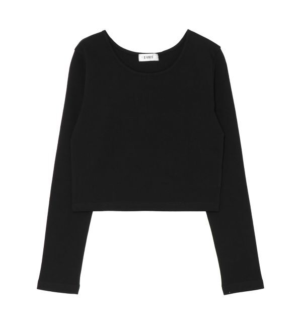 EVRIS「ベーシッククロップドロンT」|Tシャツ・カットソー|
