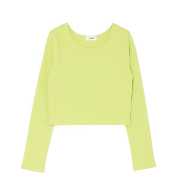 EVRIS「ベーシッククロップドロンT」|Tシャツ・カットソー|
