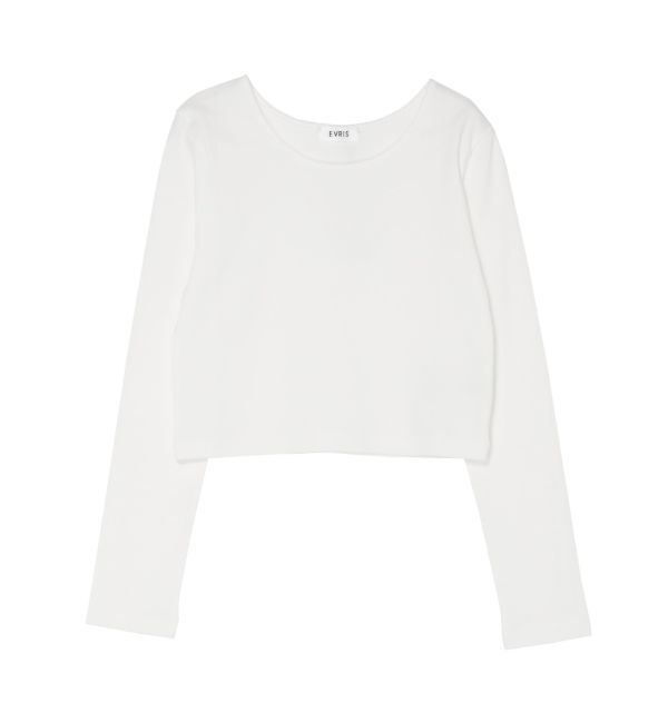 EVRIS「ベーシッククロップドロンT」|Tシャツ・カットソー|