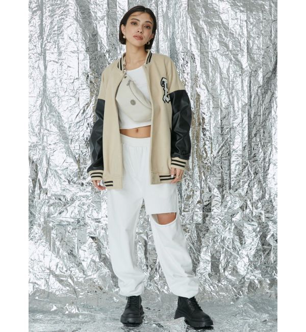 EVRIS「ベーシッククロップドロンT」|Tシャツ・カットソー|