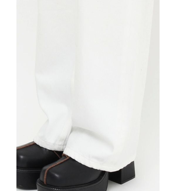 EVRIS「オープンウエストワイドデニムパンツ」|デニム|