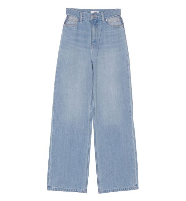 EVRIS「オープンウエストワイドデニムパンツ」|デニム|