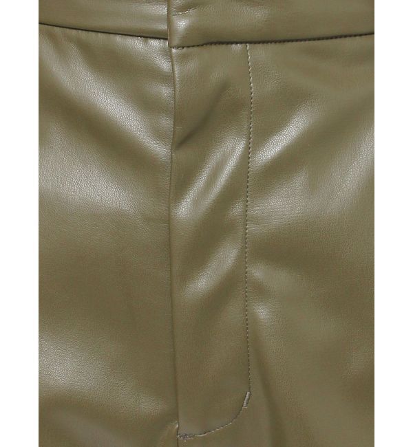 EVRIS「フェイクレザーハイウエストショートパンツ」|その他|