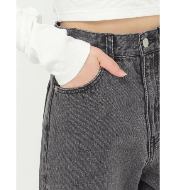 EVRIS「シンプルワイドデニムパンツ」|デニム|