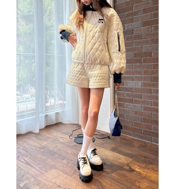 EVRIS「ワンポイントキルティングショートパンツ【セットアップ着用可能】」|その他|