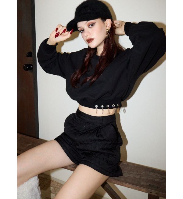 EVRIS「ワンポイントキルティングショートパンツ【セットアップ着用可能】」|その他|