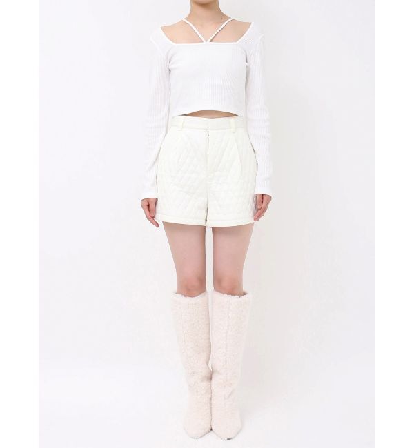 EVRIS「ワンポイントキルティングショートパンツ【セットアップ着用可能】」|その他|
