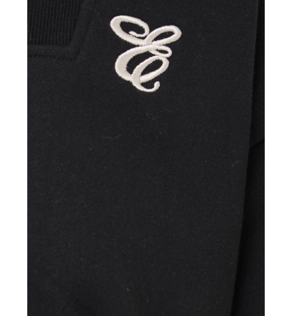 EVRIS「リボンスリーブハーフZIPショートスウェットトップス【セットアップ着用可能】」|スウェット・ジャージ|