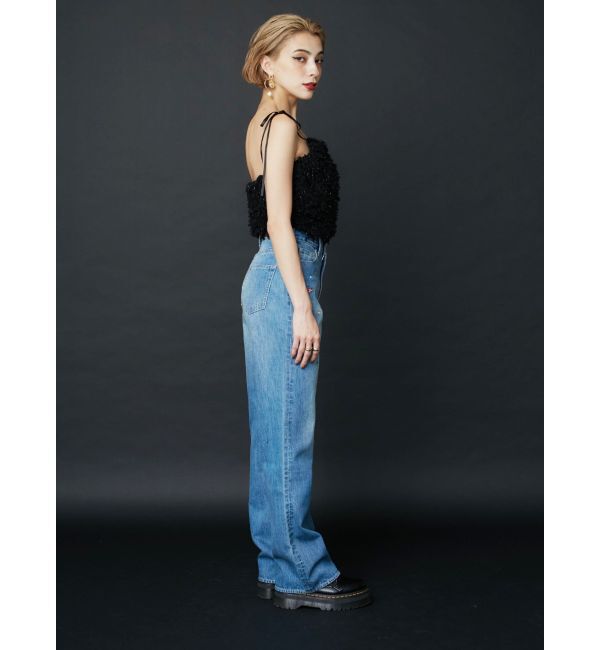 EVRIS「embroidery shineeデニムパンツ」|デニム|