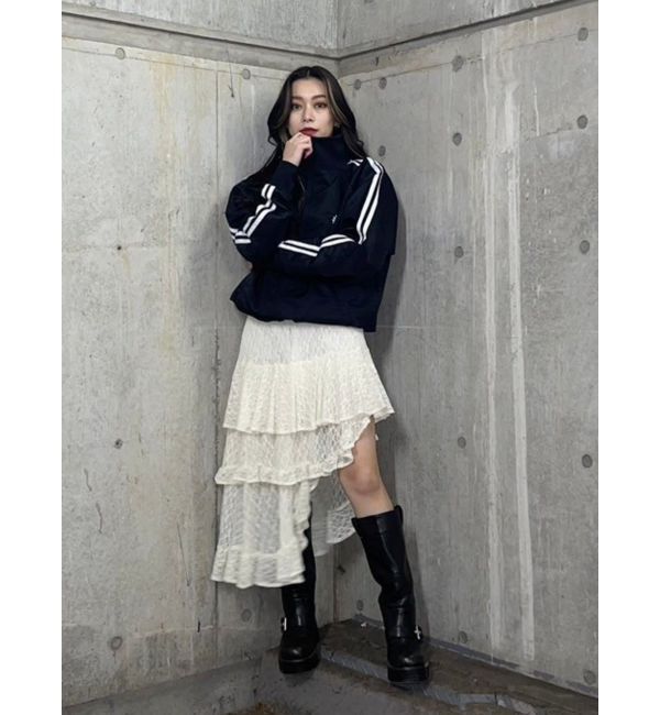 EVRIS「ティアードレースミニスカート」|スカート|