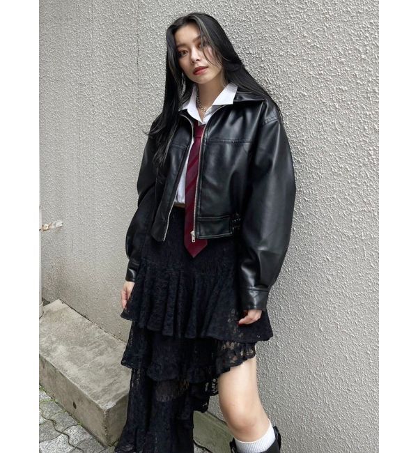 EVRIS「ティアードレースミニスカート」|スカート|