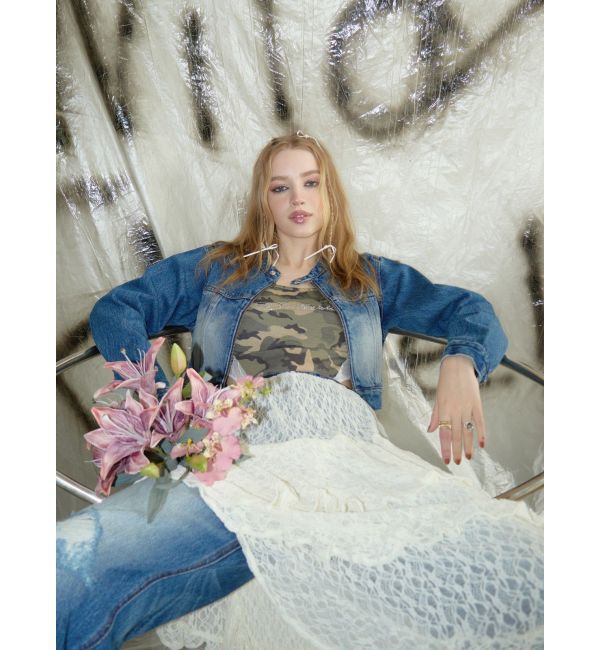 EVRIS「ティアードレースミニスカート」|スカート|