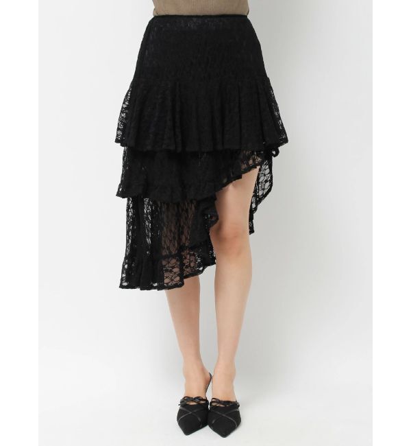 EVRIS「ティアードレースミニスカート」|スカート|