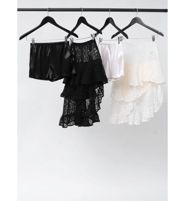 EVRIS「ティアードレースミニスカート」|スカート|