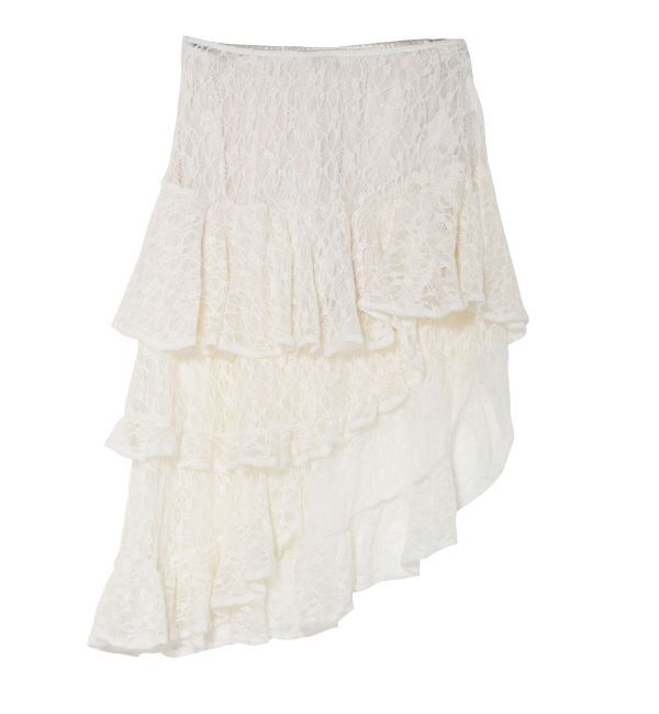 EVRIS「ティアードレースミニスカート」|スカート|