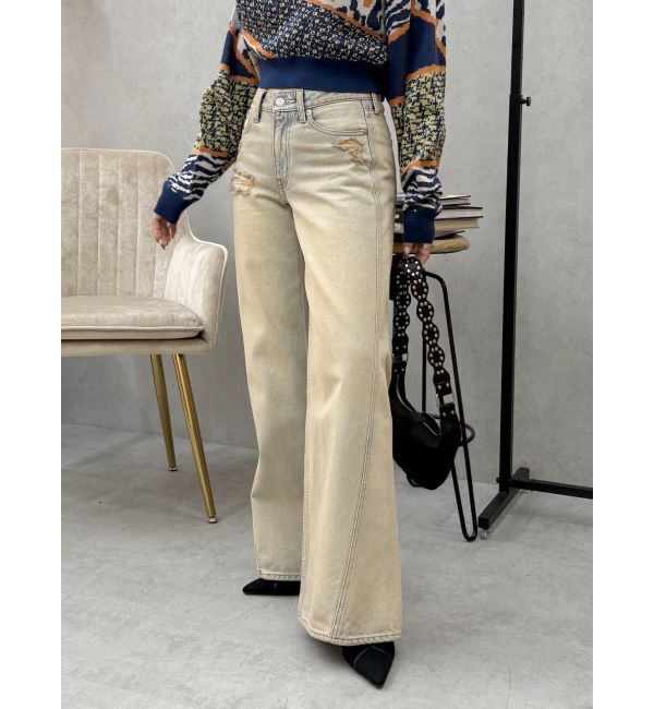 EVRIS「ヴィンテージワイドデニムパンツ」|デニム|