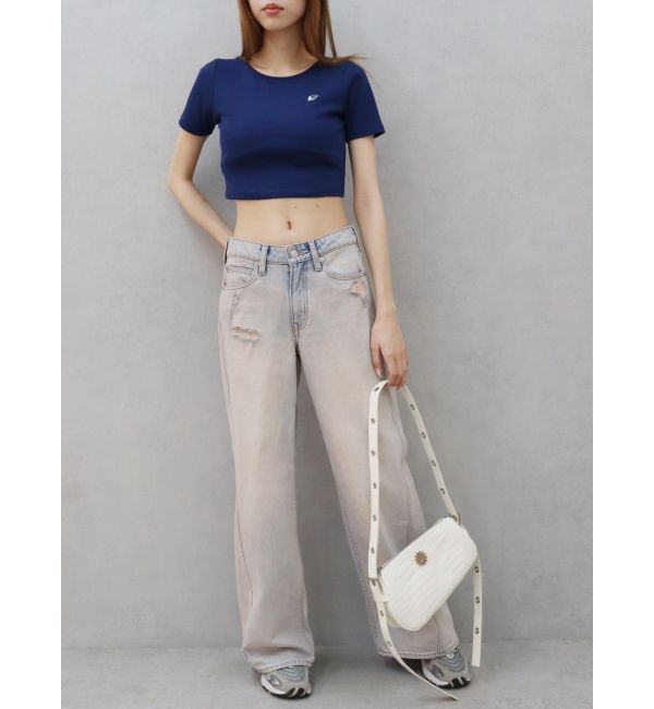 EVRIS「ヴィンテージワイドデニムパンツ」|デニム|