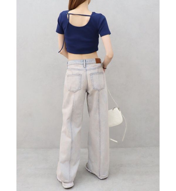 EVRIS「ヴィンテージワイドデニムパンツ」|デニム|