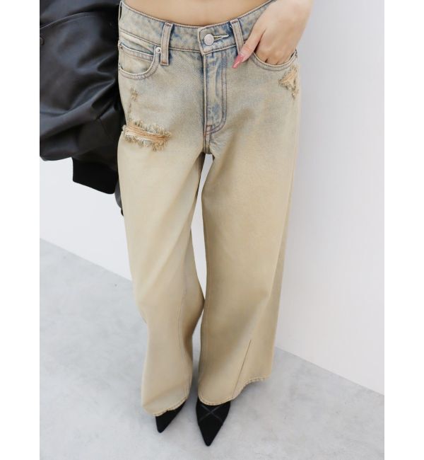 EVRIS「ヴィンテージワイドデニムパンツ」|デニム|