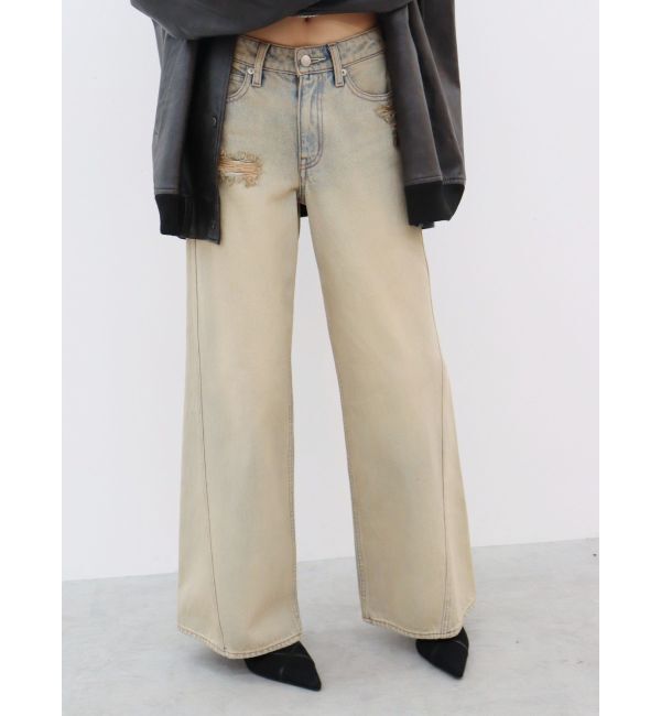 EVRIS「ヴィンテージワイドデニムパンツ」|デニム|