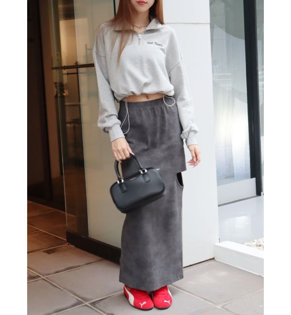 EVRIS「ナンバリングハーフZIPスウェットトップス」|スウェット・ジャージ|