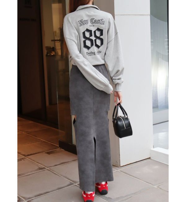 EVRIS「ナンバリングハーフZIPスウェットトップス」|スウェット・ジャージ|