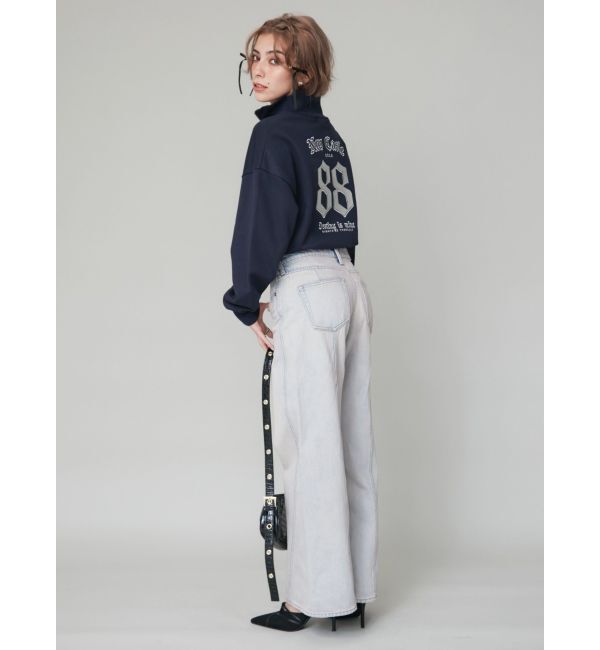 EVRIS「ナンバリングハーフZIPスウェットトップス」|スウェット・ジャージ|