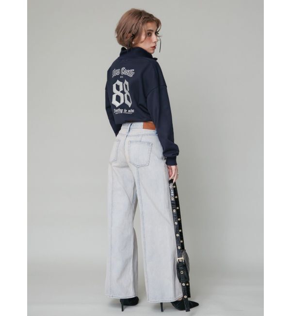 EVRIS「ナンバリングハーフZIPスウェットトップス」|スウェット・ジャージ|