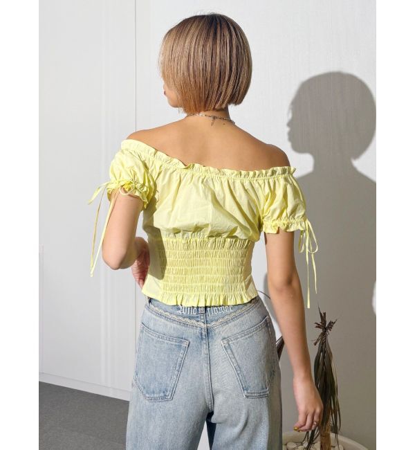 EVRIS「レースグラフィックワイドデニムパンツ」|デニム|