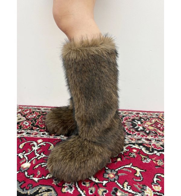 EVRIS「ファイクファーモンスターブーツ」|ロングブーツ|