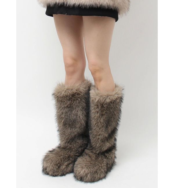 EVRIS「ファイクファーモンスターブーツ」|ロングブーツ|