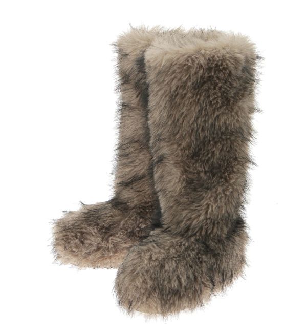 EVRIS「ファイクファーモンスターブーツ」|ロングブーツ|