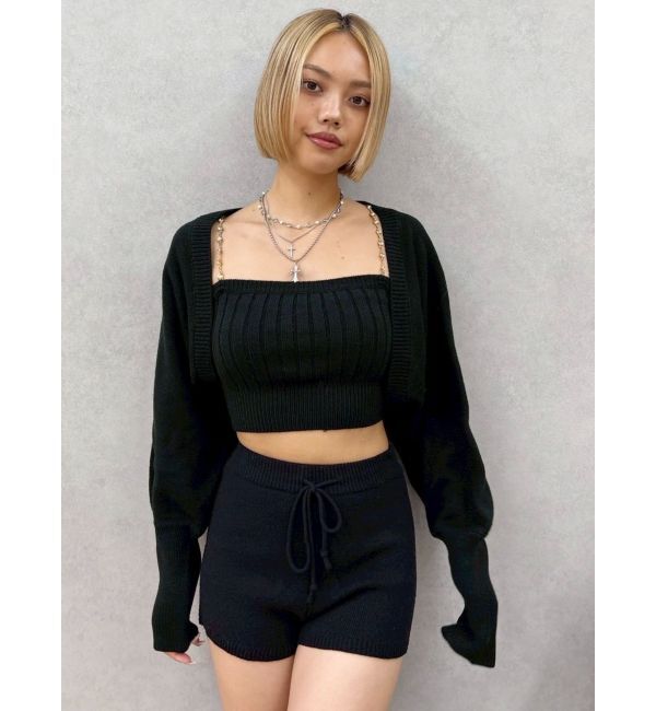 EVRIS「ビジューアンサンブルニットトップス」|ニット・セーター|