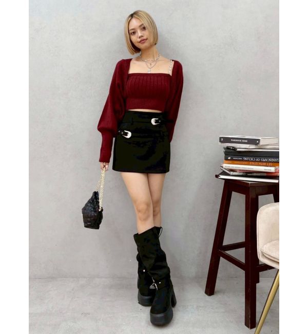 EVRIS「ビジューアンサンブルニットトップス」|ニット・セーター|