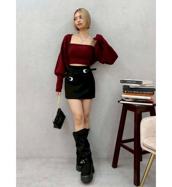 EVRIS「ビジューアンサンブルニットトップス」|ニット・セーター|