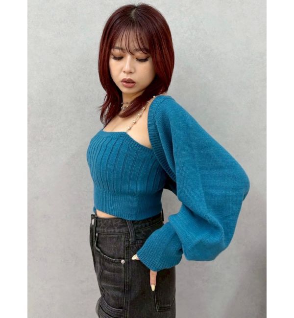 EVRIS「ビジューアンサンブルニットトップス」|ニット・セーター|