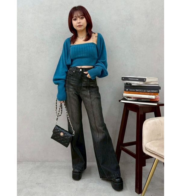 EVRIS「ビジューアンサンブルニットトップス」|ニット・セーター|