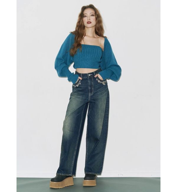 EVRIS「ビジューアンサンブルニットトップス」|ニット・セーター|