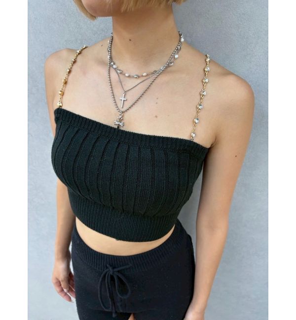 EVRIS「ビジューアンサンブルニットトップス」|ニット・セーター|