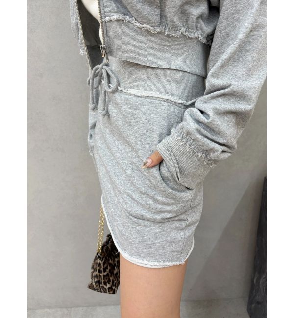 EVRIS「ブリーチスウェットミニスカート【セットアップ着用可能】」|スカート|