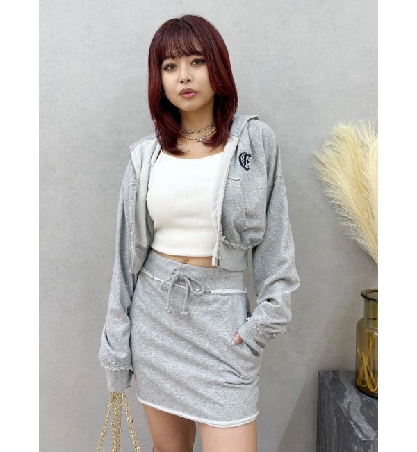 EVRIS「ブリーチスウェットミニスカート【セットアップ着用可能】」|スカート|