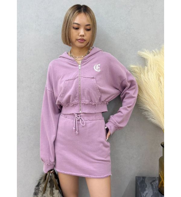 EVRIS「ブリーチスウェットミニスカート【セットアップ着用可能】」|スカート|